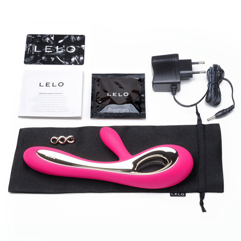 Female Rechargeable Mute Waterproof Double Head Vibrating