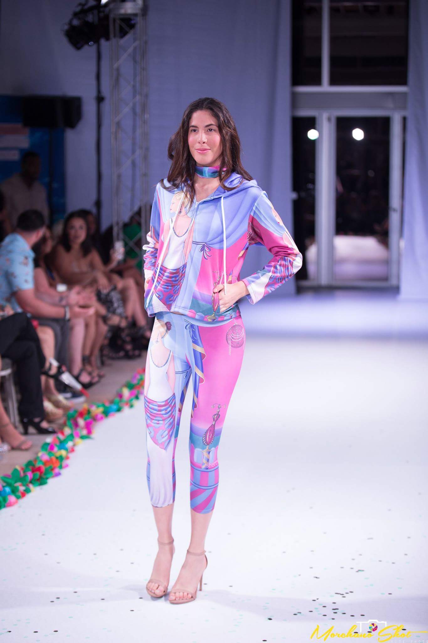 Capri Leggings Sharon Tatem Fashion Printed Art Capri Leggings