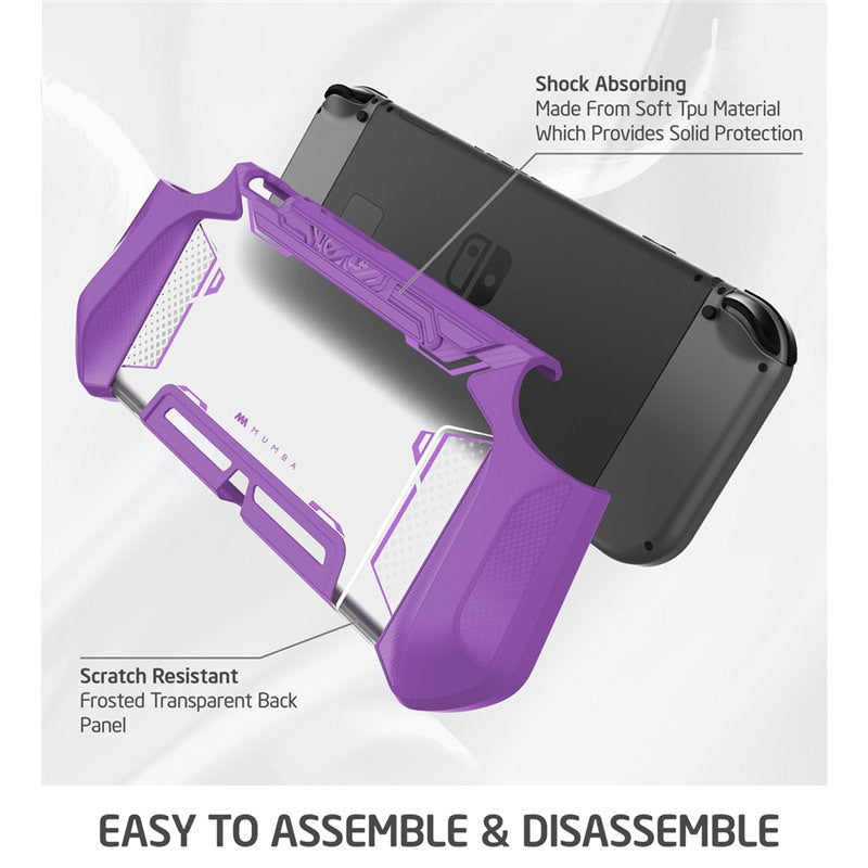 For Nintendo Switch Case MUMBA Series Blade TPU Grip Protective Cover