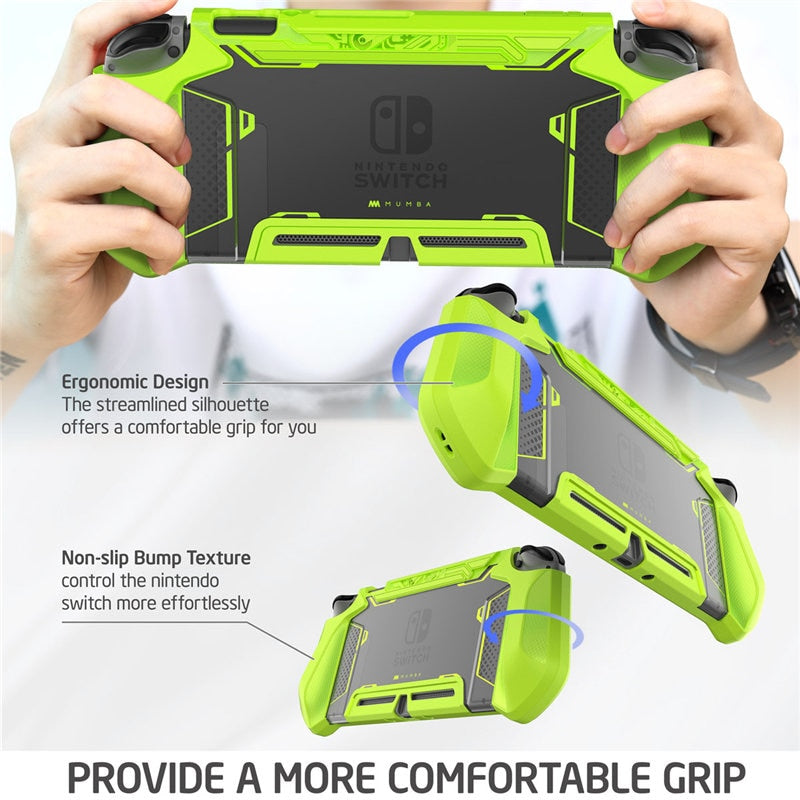 For Nintendo Switch Case MUMBA Series Blade TPU Grip Protective Cover