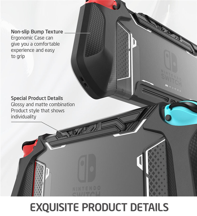 For Nintendo Switch Case MUMBA Series Blade TPU Grip Protective Cover