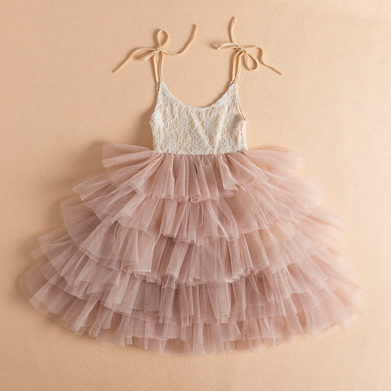 Little Girl Ceremonies Dress Baby Children's Clothing Tutu Kids