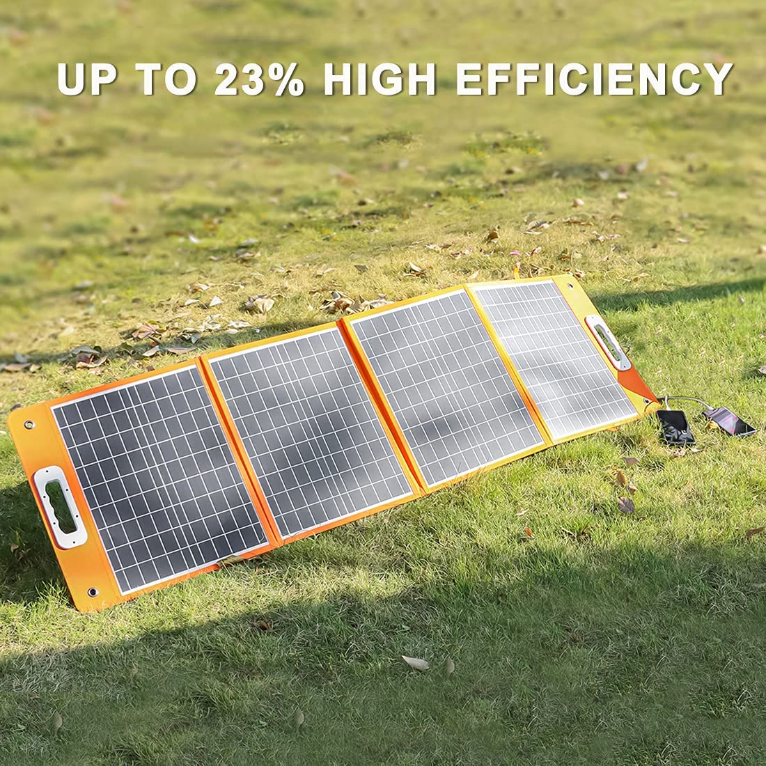 FF Flashfish 18V 100W Foldable Solar Panel Portable Solar Charger DC