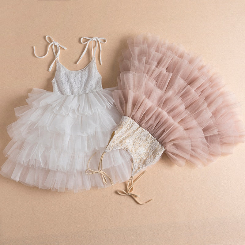 Little Girl Ceremonies Dress Baby Children's Clothing Tutu Kids