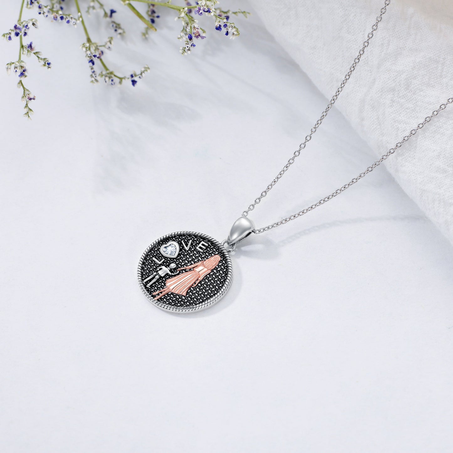 Cubic Zirconia Mother's Day Gift for Mon From Son Sterling Silver