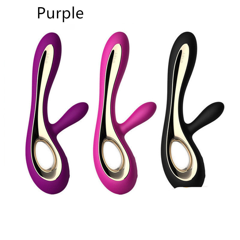 Female Rechargeable Mute Waterproof Double Head Vibrating