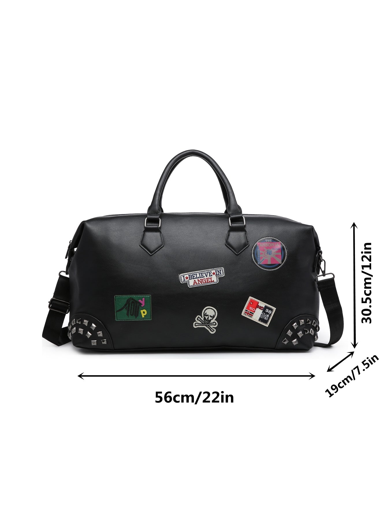 Weekender Duffel Purse Oversized Travel Bag MT202203 BK