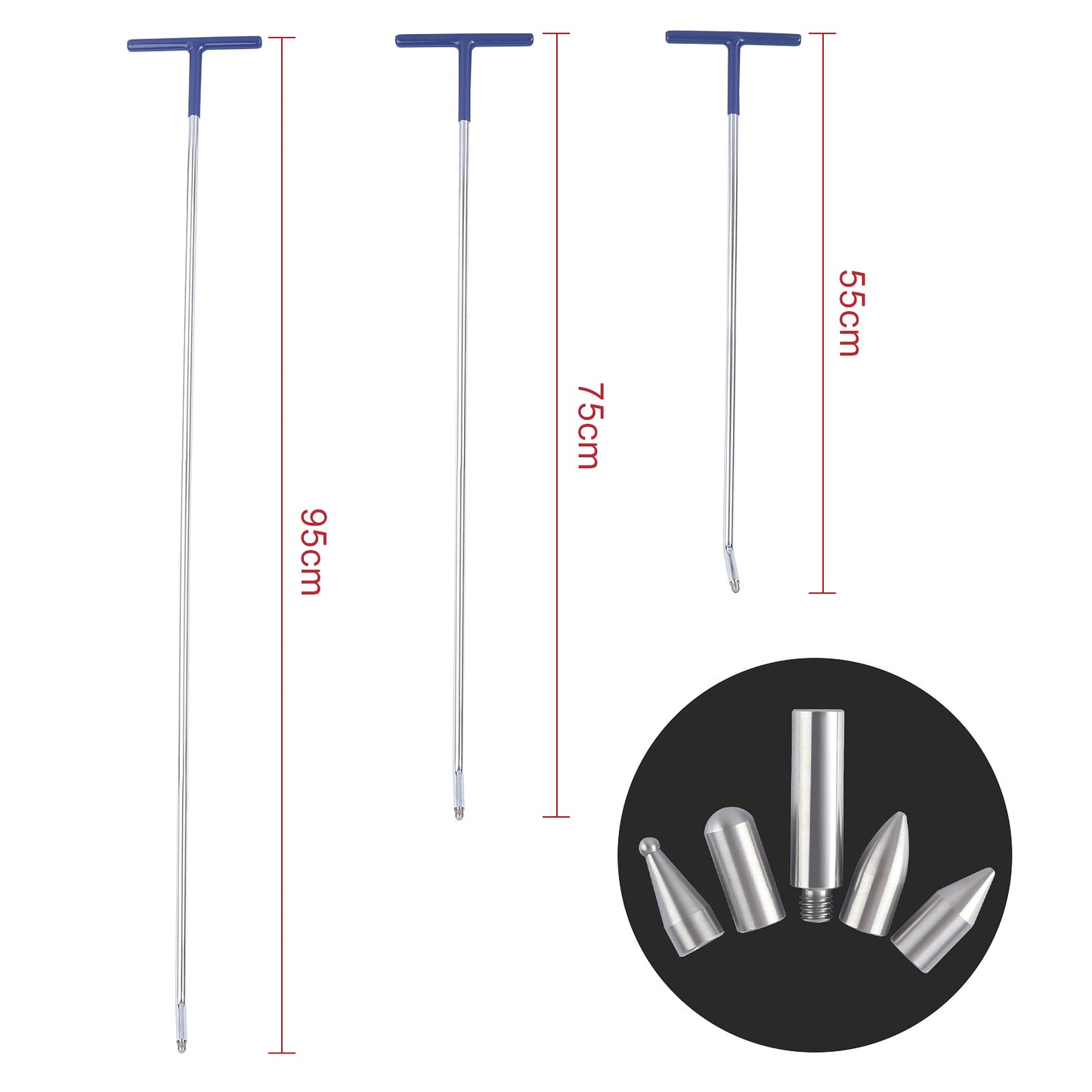 Car Dent Repair Tool Hook Crowbar Three-piece Set