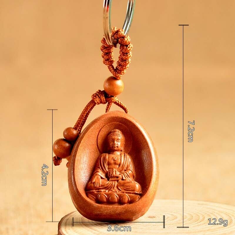 Eight patron saint keychains