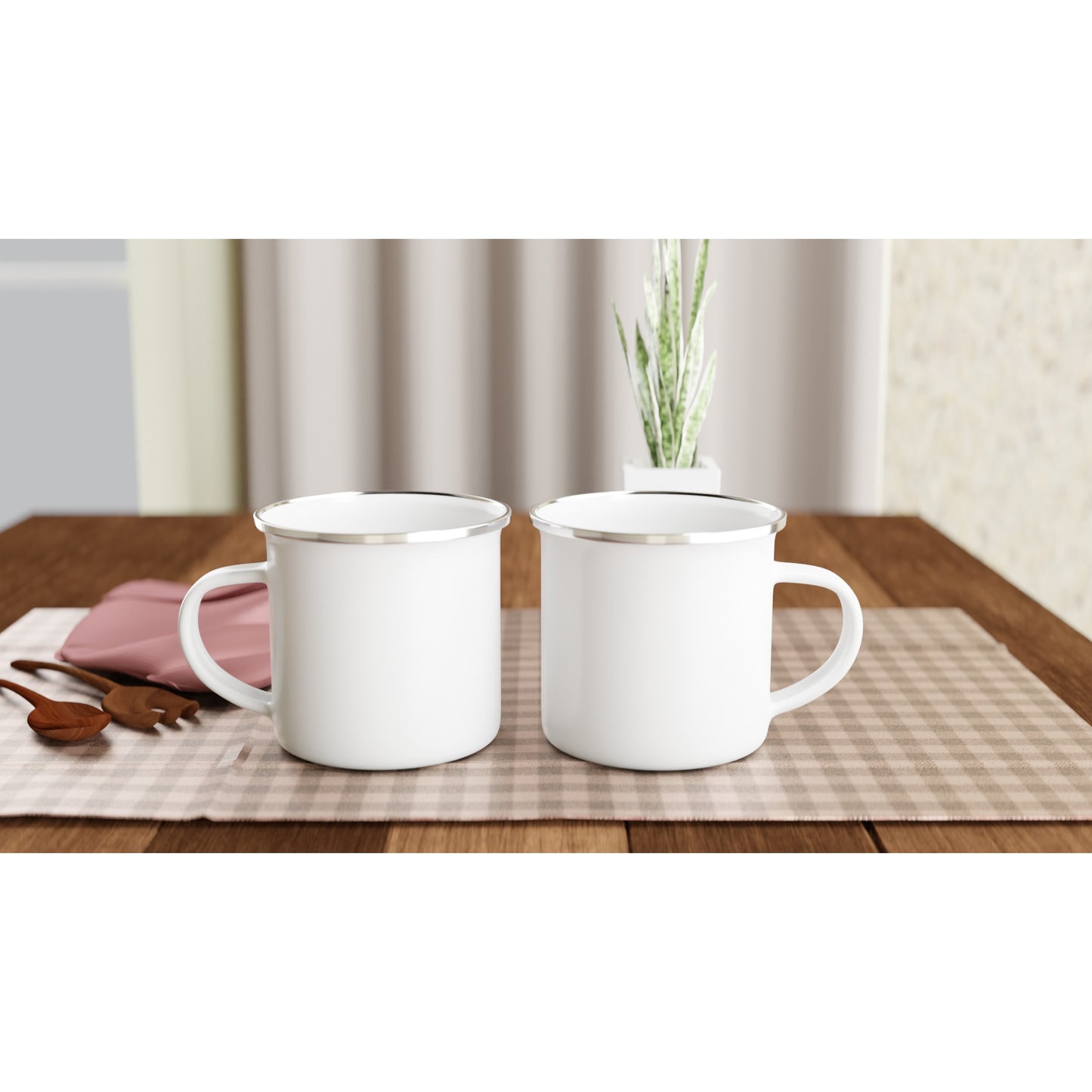 White 12oz Enamel Mug