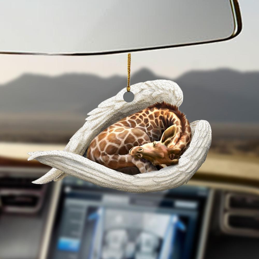 Car Pendant Sleeping Dog Angel Home Decor Acrylic Showcase Hanging Ornaments For Doors