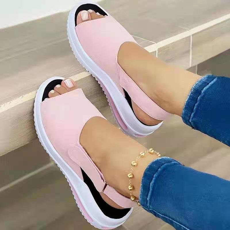 Velcro Casual Summer Women Sandals Fish Mouth Sandals