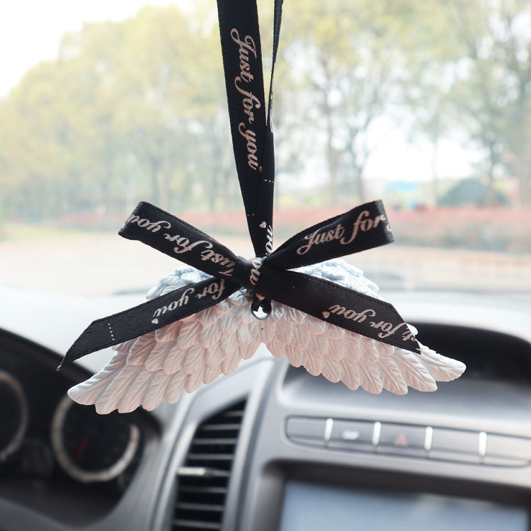 Angel Wings Car Perfume Pendant Car Aroma Diffuser Gypsum Diffuser