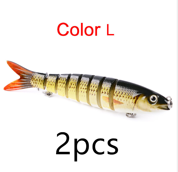 Pike Fishing Lures Artificial Multi Jointed Sections Hard Bait Trolling Pike Carp Fishing Tools