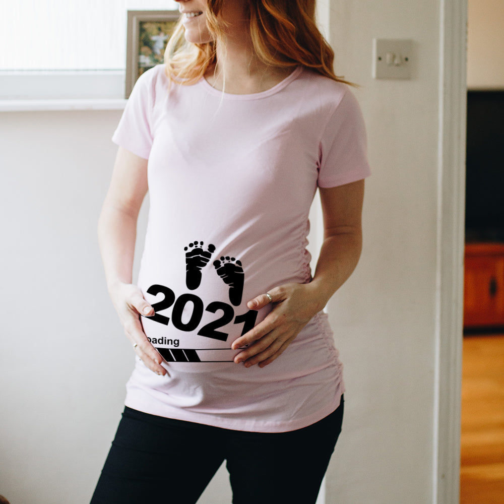 Letter Print Maternity Dress