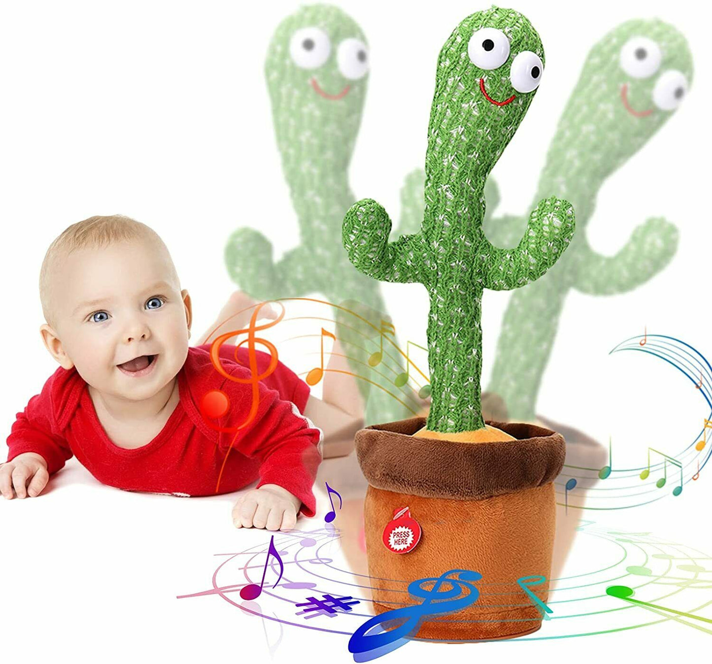 Dancing Cactus Repeat Talking Toy Song Speaker Wriggle Dancing Sing Toy Talk Plushie Stuffed Toys For Baby Adult Toys