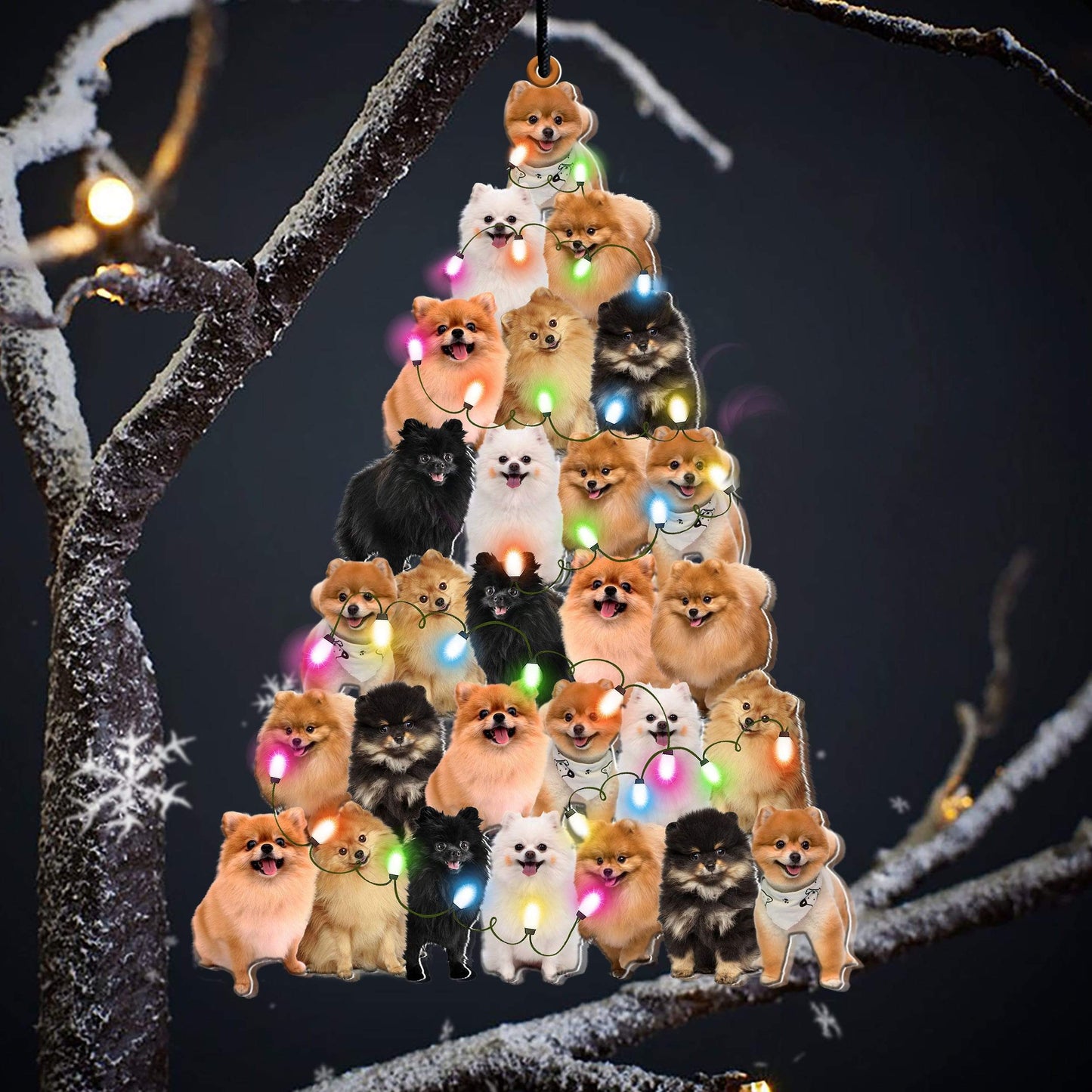 Car Pendant Sleeping Dog Angel Home Decor Acrylic Showcase Hanging Ornaments For Doors