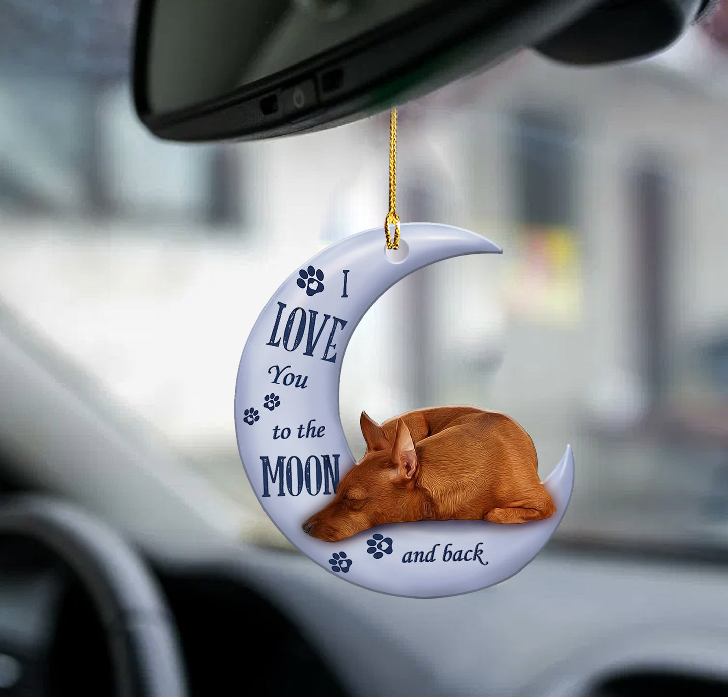 Car Pendant Sleeping Dog Angel Home Decor Acrylic Showcase Hanging Ornaments For Doors